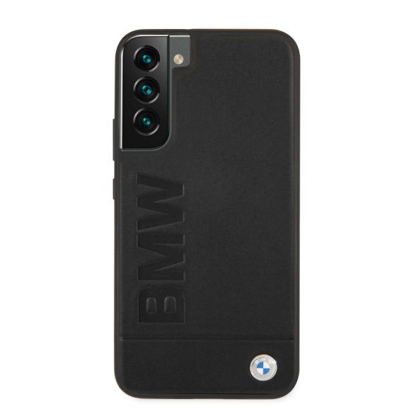 BMW Samsung Galaxy S22 Plus Signature Logo Imprint (BMHCS22MSLLBK) hátlap, tok, fekete