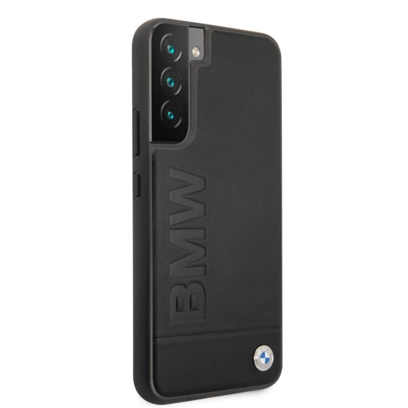 BMW Samsung Galaxy S22 Plus Signature Logo Imprint (BMHCS22MSLLBK) hátlap, tok, fekete