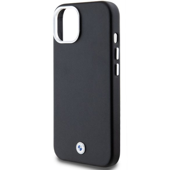 BMW iPhone 13/14/15 Signature Wrapped Metal MagSafe (BMHMP15S23PUFWK) Magsafe kompatibilis hátlap, tok, fekete