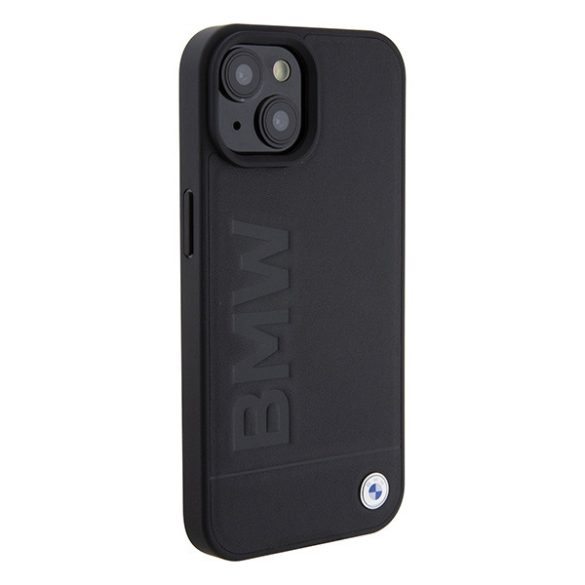 BMW iPhone 15 Magsafe Signature Logo Imprint (BMHMP15SSLLBK) magsafe kompatibilis hátlap, tok, fekete