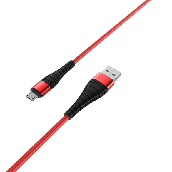 Borofone BX32 Micro-USB adat- és töltőkábel, 5A, 1m, piros