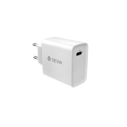   Devia Type-C hálózati töltő adapter, gyorstöltés, 20W, fehér