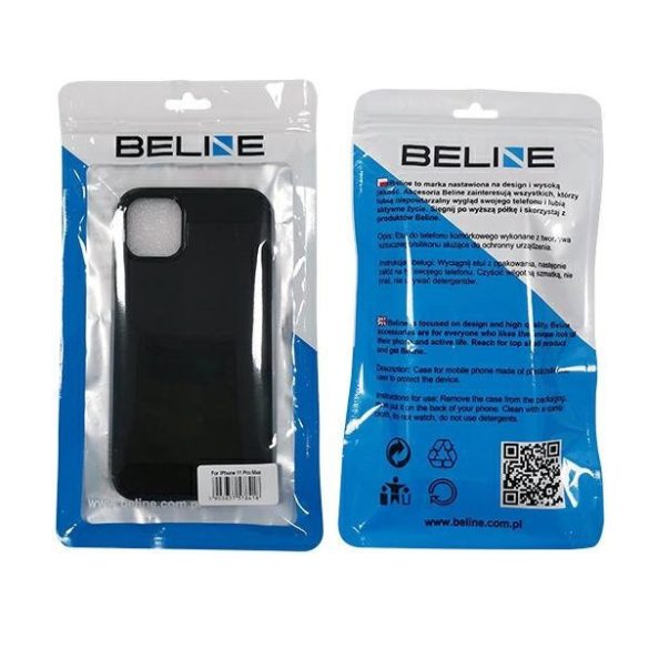 Carbon Case Flexible iPhone 12/12 Pro hátlap, tok, fekete