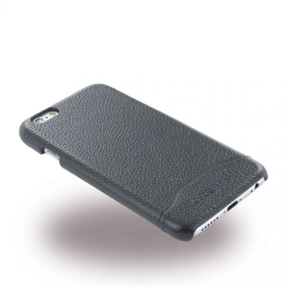 Cerruti 1881 iPhone 6/6S Signature Hard Grained Genuine Leather bőr hátlap, tok, fekete