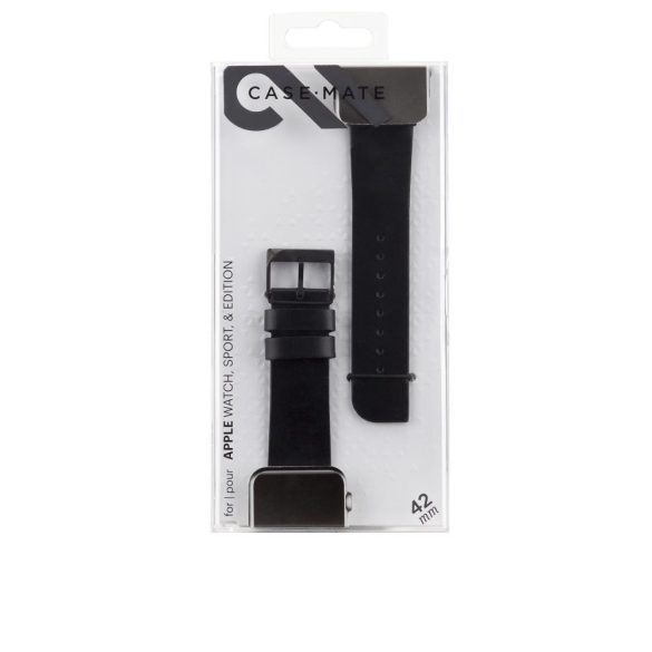 Case-Mate Apple Watch Strap Signature 42mm óraszíj, fekete