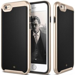   Caseology iPhone 6 Plus/6S Plus Envoy Series Carbon hátlap, tok, arany-fekete
