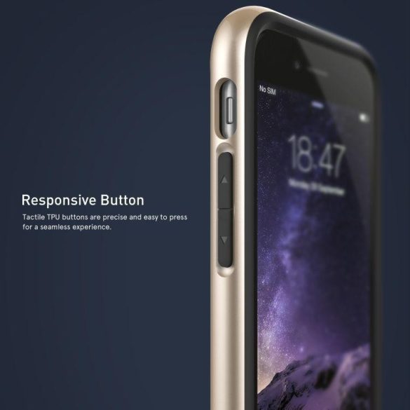 Caseology iPhone 6 Plus/6S Plus Envoy Series Carbon hátlap, tok, arany-fekete