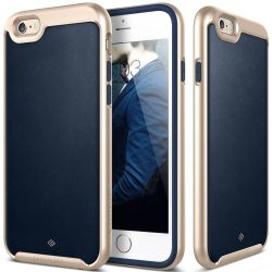   Caseology iPhone 6 Plus/6S Plus Envoy Series bőr hátlap, tok, sötétkék