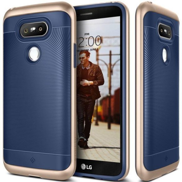 Caseology LG G5 Wavelength Series hátlap, tok, sötétkék