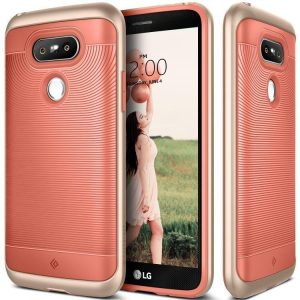 Caseology LG G5 Wavelength Series hátlap, tok, korallvörös