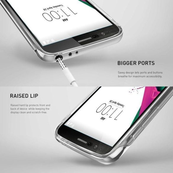 Caseology LG G5 Skyfall Series hátlap, tok, ezüst