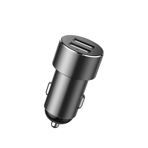 Baseus CRDYQ-01 Car Charger Splitter 2xUSB-A 3.1A 17W univerzális autós töltő és elosztó, 80W, fekete