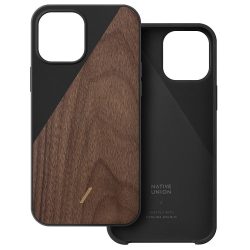 Native Union Clic Wooden iPhone 12 Mini hátlap, tok, fekete