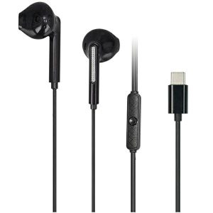 AWEI PC-7T vezetékes headset, fülhallgató, USB-C, fekete