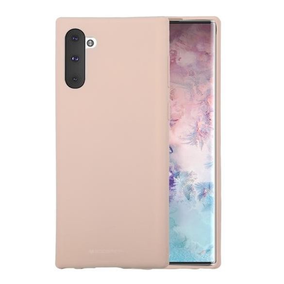 Mercury Goospery Soft Jelly Case Samsung Galaxy Note 10 Plus hátlap, tok, bézs