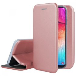 Smart Diva iPhone 12/12 Pro oldalra nyíló tok, rozé arany