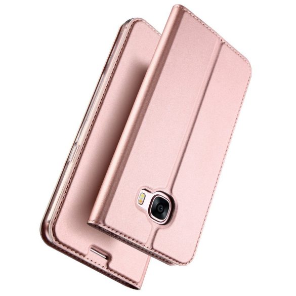 Dux Ducis Skin Pro  Huawei Mate 10 oldalra nyíló tok, rozé arany