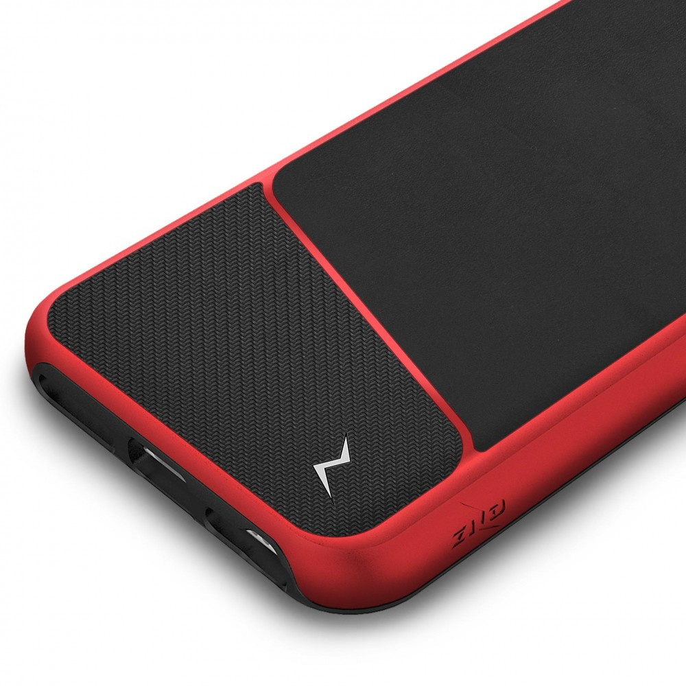 Zizo Division Series iPhone 6S Plus/7 Plus/8 Plus ütésálló hátlap, tok, fekete-piros