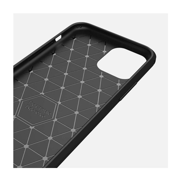 Carbon Case Flexible iPhone 11 Pro hátlap, tok, fekete