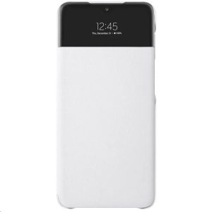 Samsung gyári S-View Case cover Samsung Galaxy A32 5G (EF-EA326PWE) oldalra nyíló tok, fehér