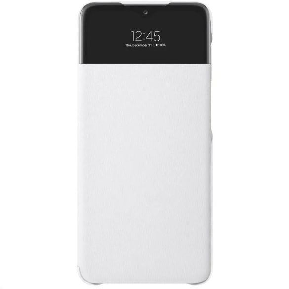 Samsung gyári S-View Case cover Samsung Galaxy A32 5G (EF-EA326PWE) oldalra nyíló tok, fehér