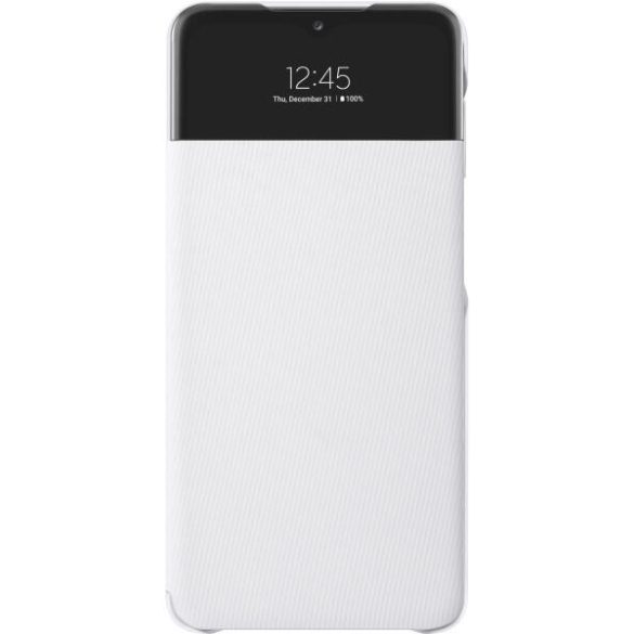 Samsung EF-EA326PWEGEE gyári S-View Samsung Galaxy A32 5G oldalra nyíló tok, fehér