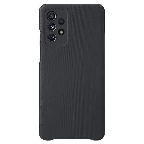 Samsung EF-EA725PBEGEE gyári S-View Samsung Galaxy A72 oldalra nyíló tok, fekete