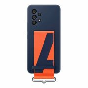   Samsung gyári Silicone Cover Strap Samsung Galaxy A53 5G (EF-GA536TNE) hátlap, tok, pánttal, kék