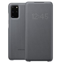   Samsung gyári LED S-View Case cover Samsung Galaxy S20 Plus oldalra nyíló tok, szürke