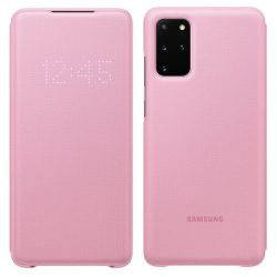   Samsung gyári LED View Case cover Samsung Galaxy S21 hátlap, tok, rózsaszín