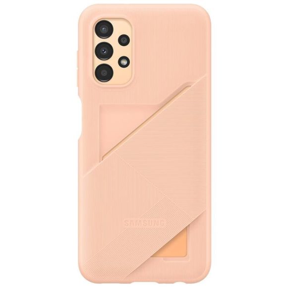 Samsung gyári Card Slot Cover Samsung Galaxy A13 4G (EF-OA135TPE) kártyatartós hátlap, tok, barack