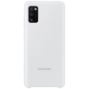 Samsung gyári Silicone Cover Samsung Galaxy A41 (EF-PA415TWE) hátlap, tok, fehér