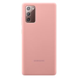   Samsung gyári Silicone Cover Samsung Galaxy Note 20 Ultra hátlap, tok, rózsaszín