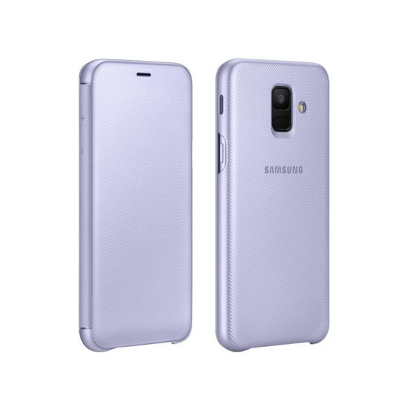 Samsung gyári Flip Case Samsung Galaxy A6 Plus (2018) oldalra nyíló tok, lila