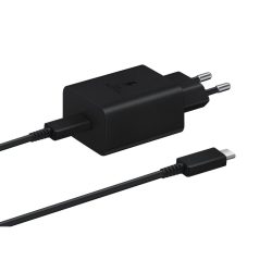   Samsung EP-T1510EBE + EP-DA705BBE USB-C gyári hálózati adapter USB-C/USB-C kábellel, 15W, (doboz nélküli), fekete