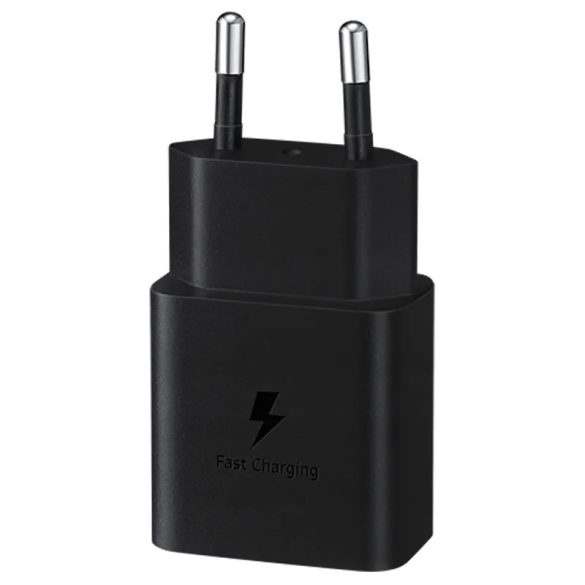 Samsung EP-T1510EBE USB-C gyári hálózati töltő, gyorstöltő adapter, 15W, (doboz nélküli), fekete