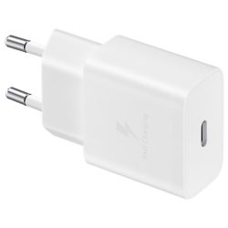   Samsung EP-T1510EBE USB-C gyári hálózati töltő, gyorstöltő adapter, 15W, doboz nélkül, (doboz nélküli), fehér