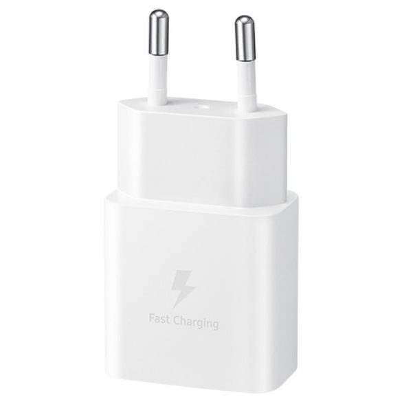 Samsung EP-T1510EBE USB-C gyári hálózati töltő, gyorstöltő adapter, 15W, doboz nélkül, (doboz nélküli), fehér