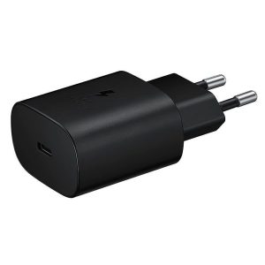 Samsung EP-TA800EBE USB-C gyári hálózati adapter, 25W, (doboz nélküli), fekete