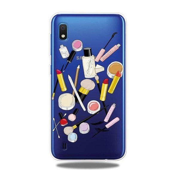 Slim Case Art Samsung Galaxy A10 szilikon hátlap, tok, smink, mintás, átlátszó