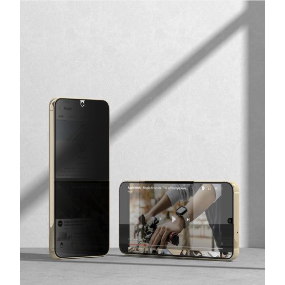 Ringke Tg Samsung Galaxy S23 Plus Privacy kijelzővédő üvegfólia, átlátszó