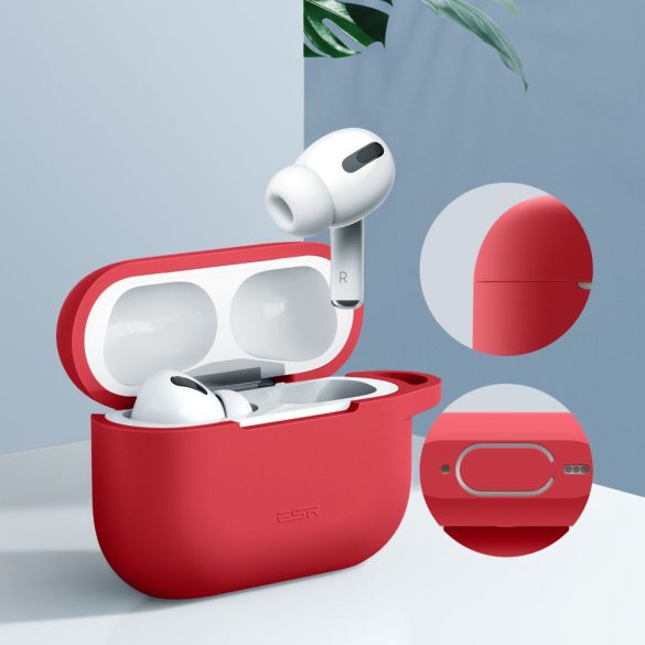 ESR Bounce Apple Airpods Pro 1/2 szilikon tok, piros