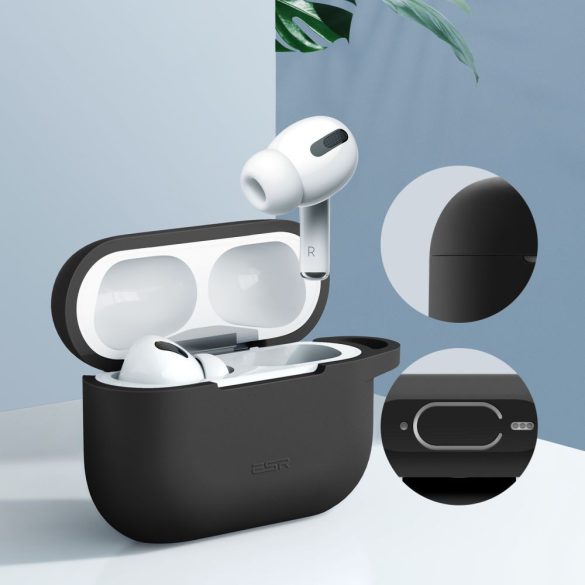 ESR Bounce Apple Airpods Pro 1/2 szilikon tok, fekete