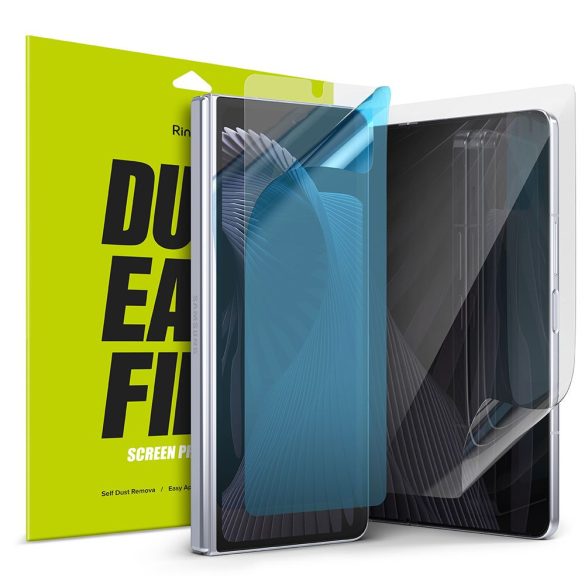 Ringke Dual Easy set Samsung Galaxy Z Fold 5 kijelzővédő fólia szett, átlátszó