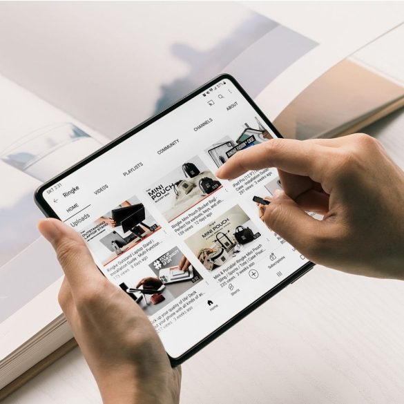 Ringke Dual Easy set Samsung Galaxy Z Fold 5 kijelzővédő fólia szett, átlátszó