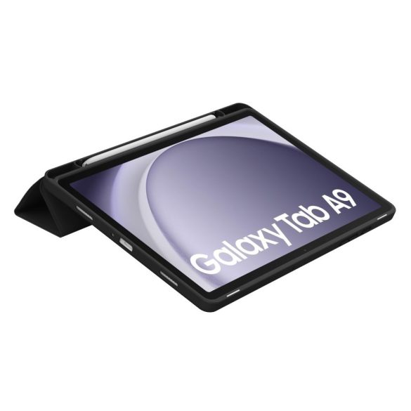 Tech-Protect Sc Pen Samsung Galaxy Tab A9 8.7" X110/X115 oldalra nyíló okos tok, érintőceruza tartóval, fekete