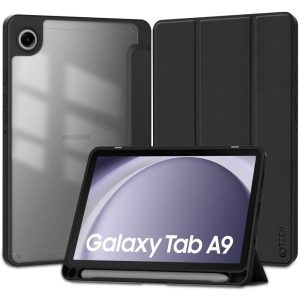 Tech-Protect Sc Pen Hybrid Samsung Galaxy Tab A9 8.7" X110/X115 oldalra nyíló okos tok, érintőceruza tartóval, fekete