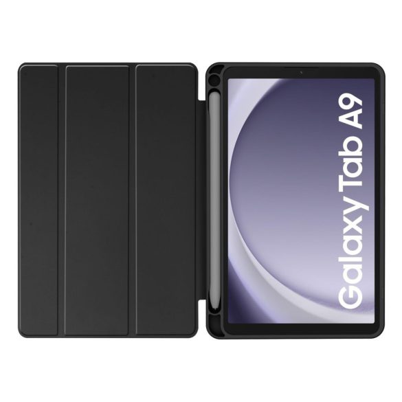 Tech-Protect Sc Pen Hybrid Samsung Galaxy Tab A9 8.7" X110/X115 oldalra nyíló okos tok, érintőceruza tartóval, fekete