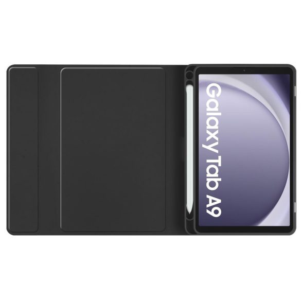 Tech-Protect Sc Pen + Keyboard Samsung Galaxy Tab A9 8.7" X110/X115 oldalra nyíló okos tok, érintőceruza tartóval, billentyűzettel, fekete