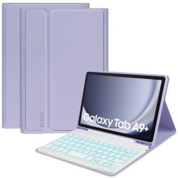   Tech-Protect Sc Pen + Keyboard Samsung Galaxy Tab A9 Plus 11.0" X210/X215/X216 oldalra nyíló okos tok, érintőceruza tartóval, billentyűzettel, lila